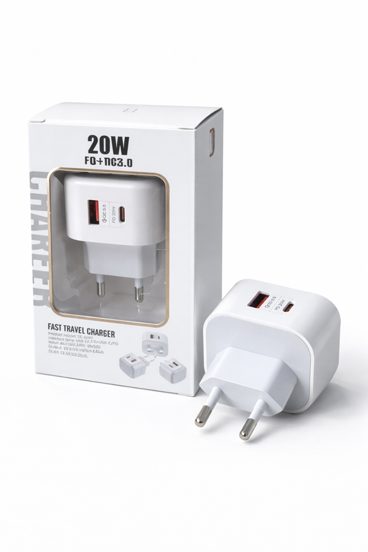 Bloc Chargeur carré Fusion Pro - Charge Rapide